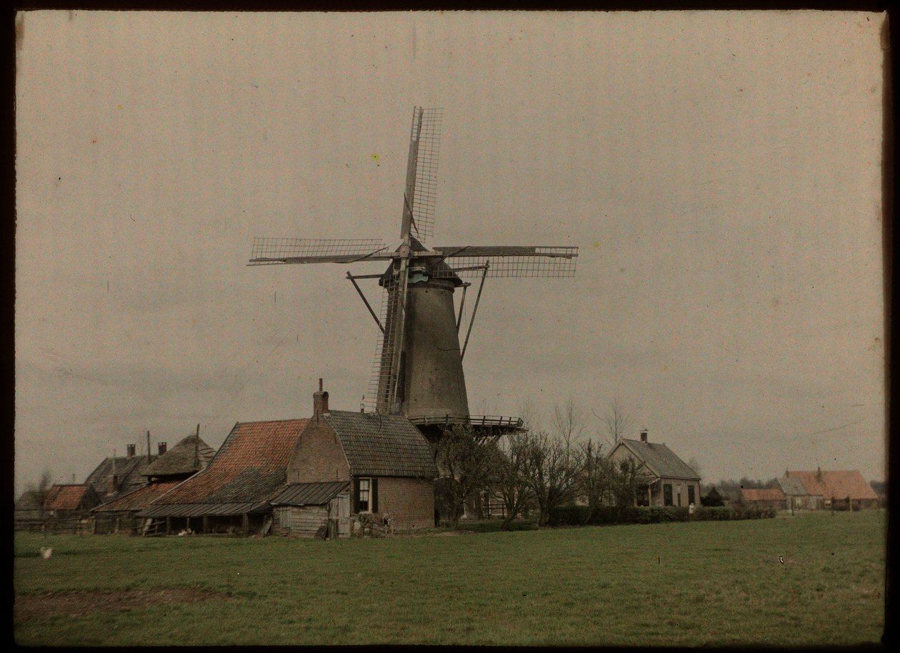 Vindmølle i grenda Het Klompje (eller: De Klomp), Zeist, på Koppeldijk av Lambertus Hendrik van Berk
