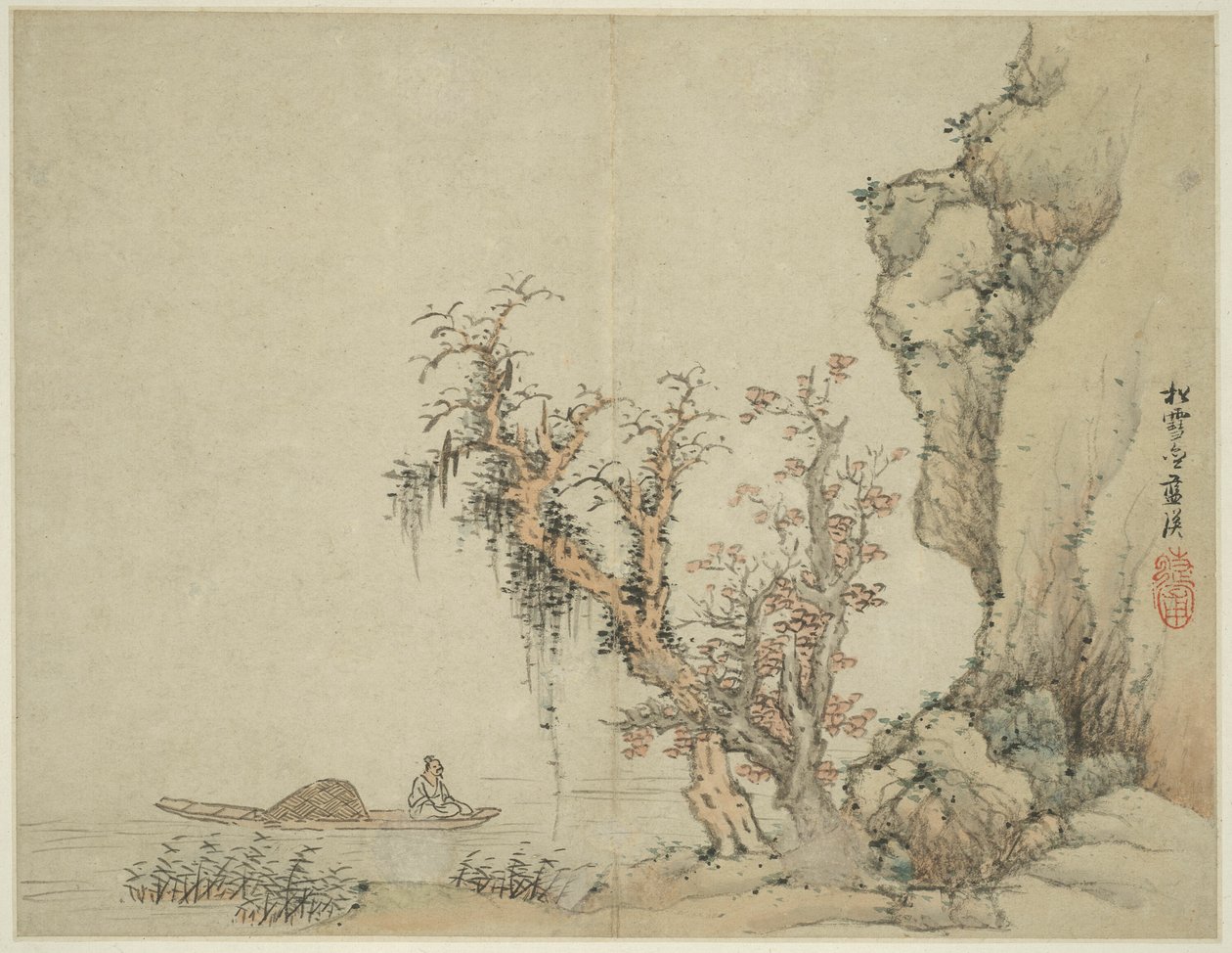 Landskap i stil med eldgamle mestere: Songxuezhai Lan Ying av Lan Ying