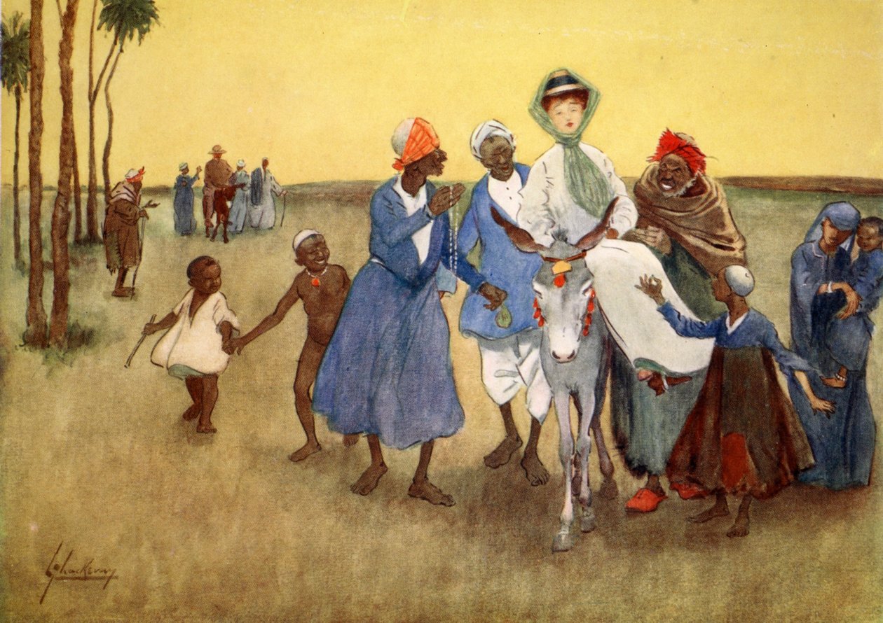 The Antique Pest, fra 'The Light Side of Egypt', 1908 av Lance Thackeray