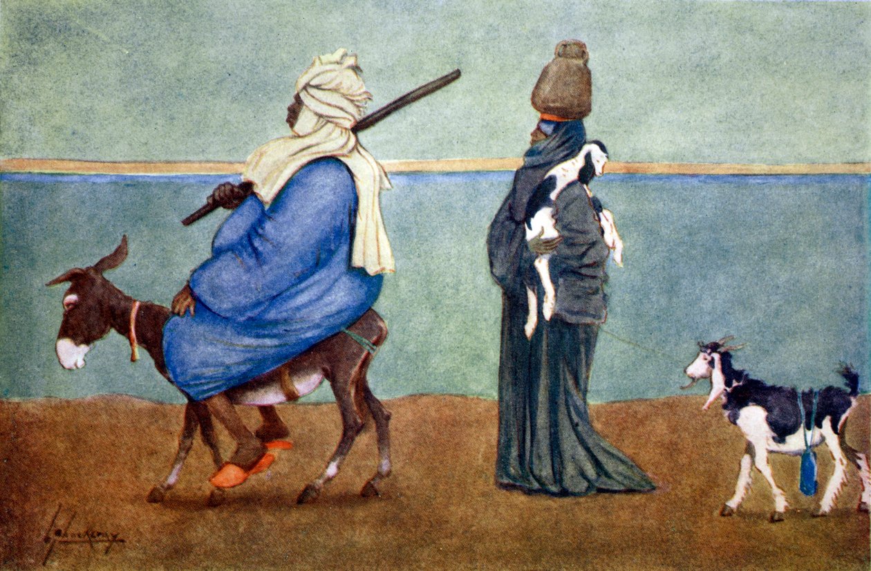 'A Nile Sky Line', 1908. av Lance Thackeray