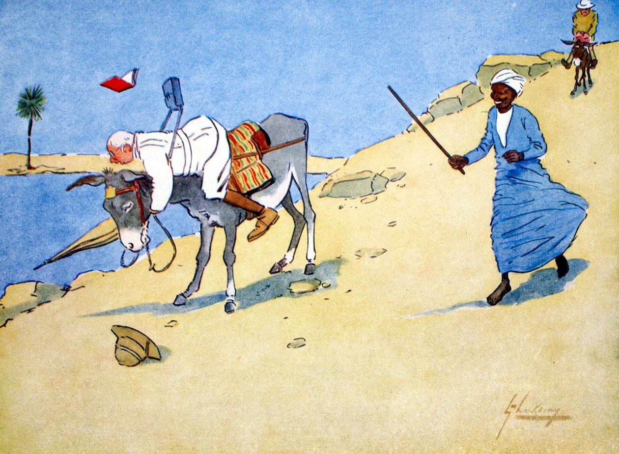 'Et stoppested på Nilen', 1908. av Lance Thackeray