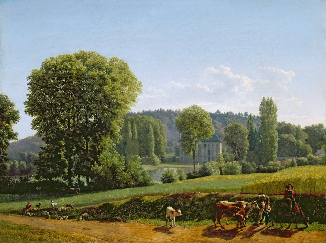 Landskap med dyr, 1806 av Lancelot Théodore Turpin de Crissé de Crissé
