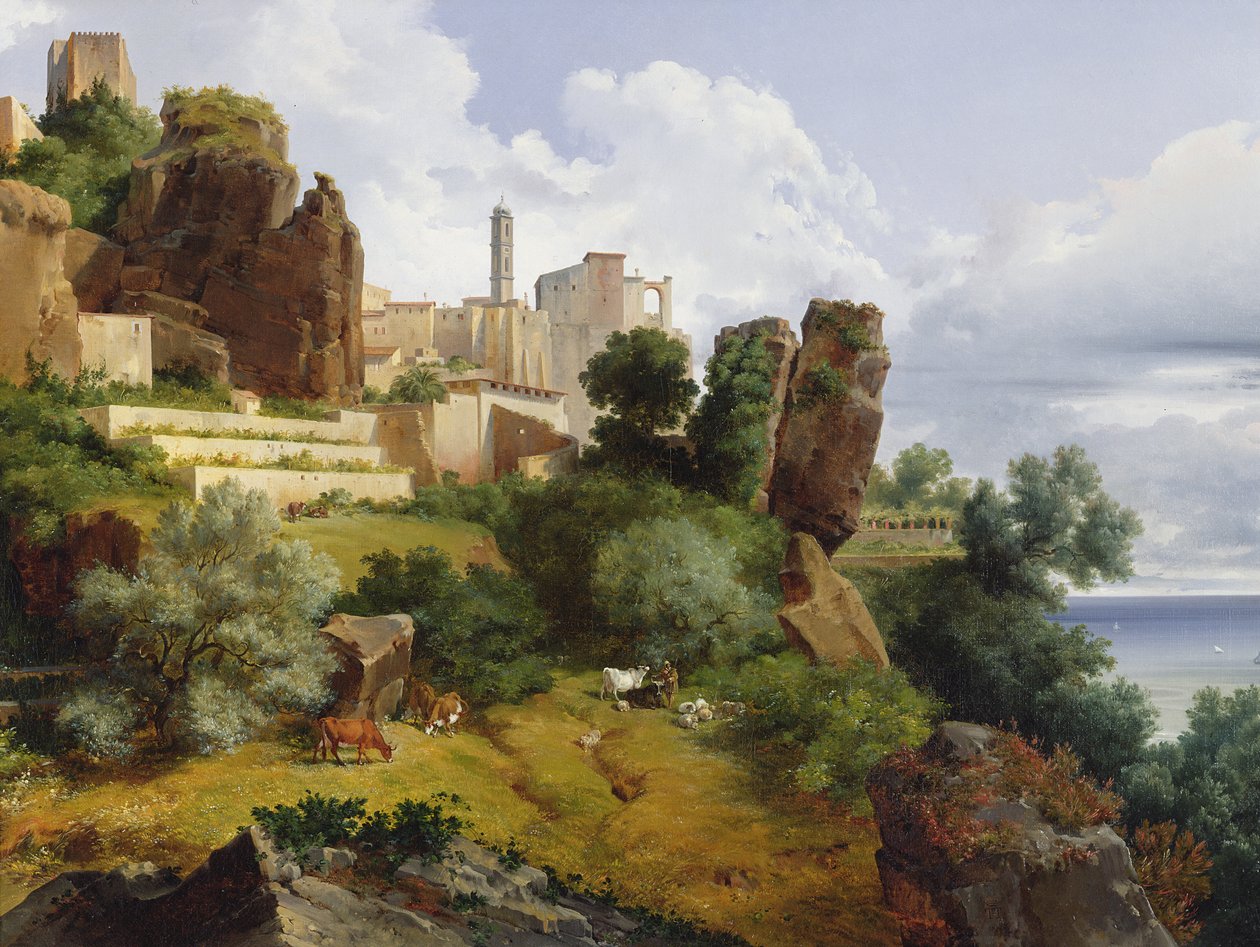 Roquebrune landskap av Lancelot Théodore Turpin de Crissé de Crissé