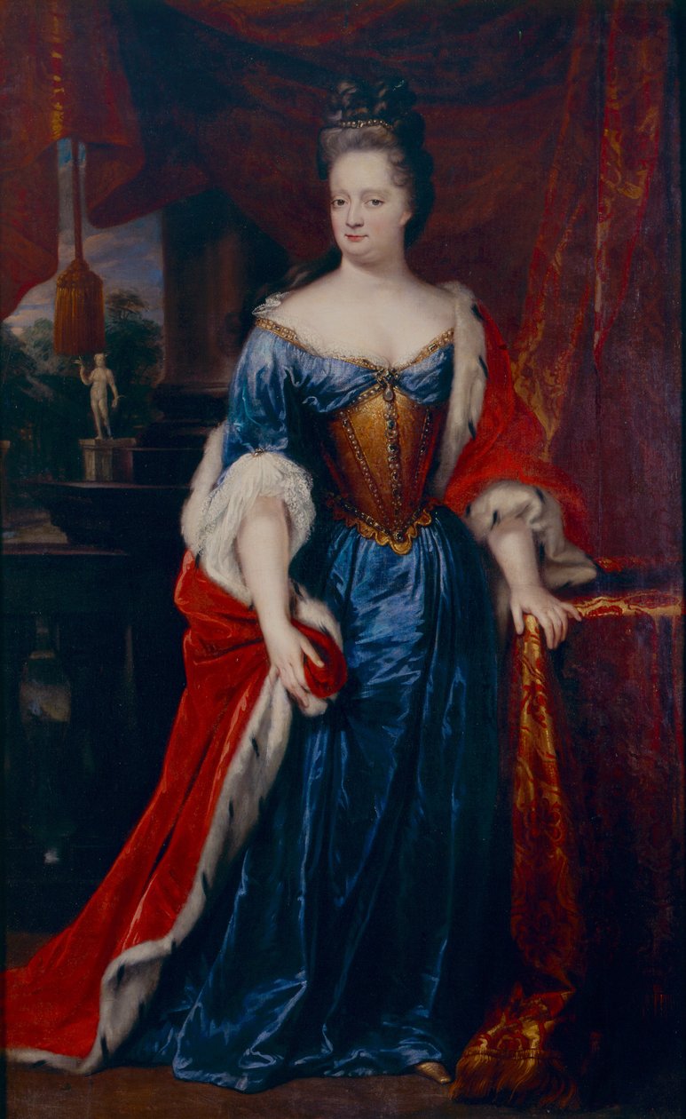 Portrett av prinsesse Henriëtte Amalia av Anhalt-Dessau, prinsesse av Nassau-Dietz (1666-1726) av Lancelot Volders