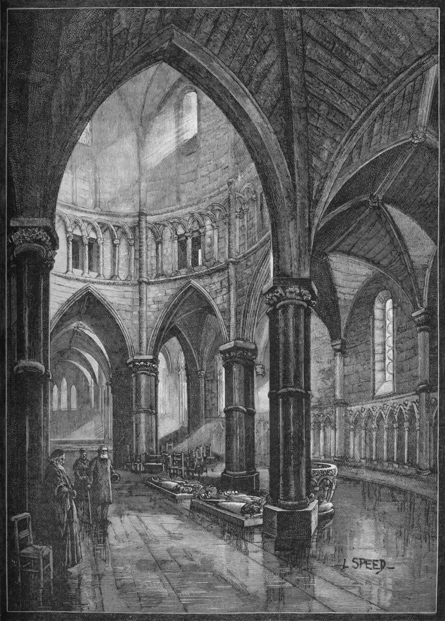 Interiør av Temple Church, London, 1905 av Lancelot Speed