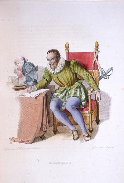 Portrett av Francois de Malherbe (1555-1628), illustrasjon fra 