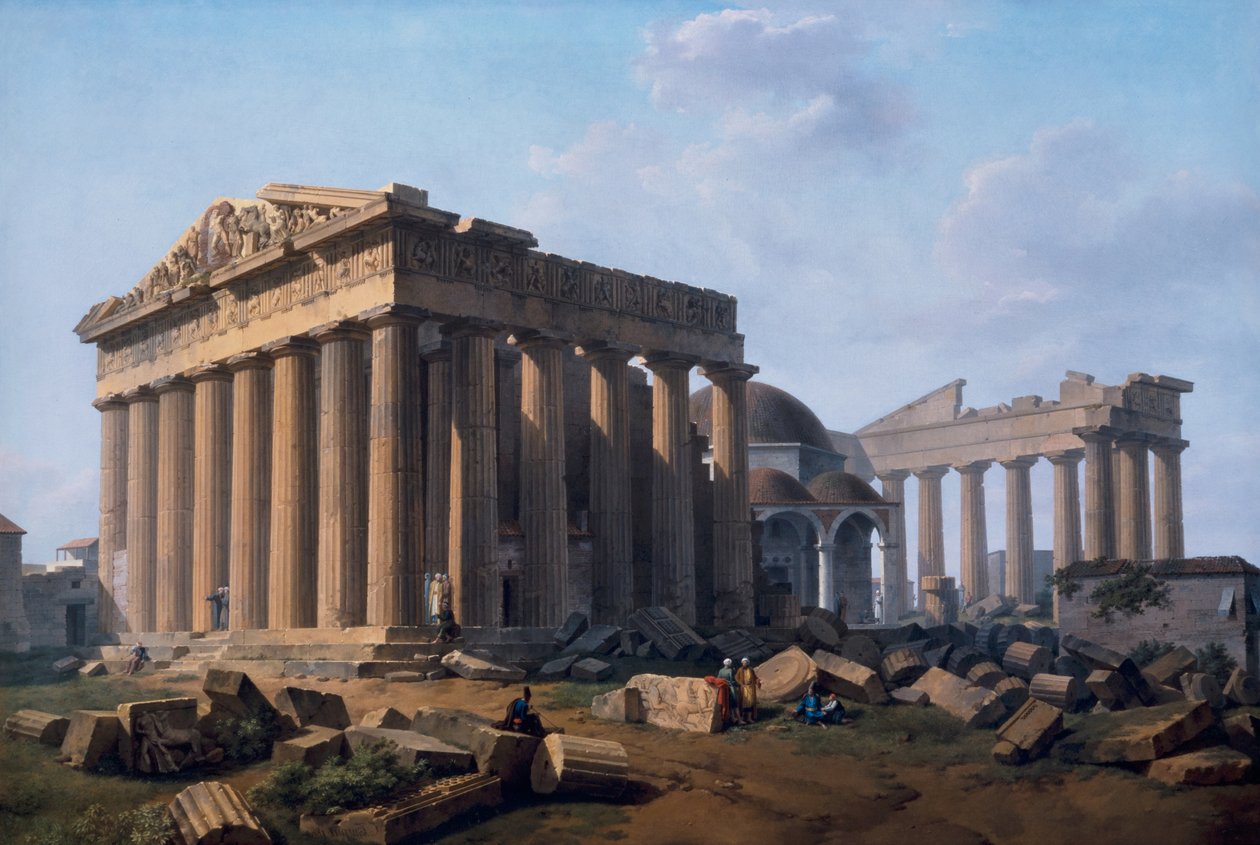 Akropolis, Athen av Lancelot Théodore Turpin de Crissé de Crissé
