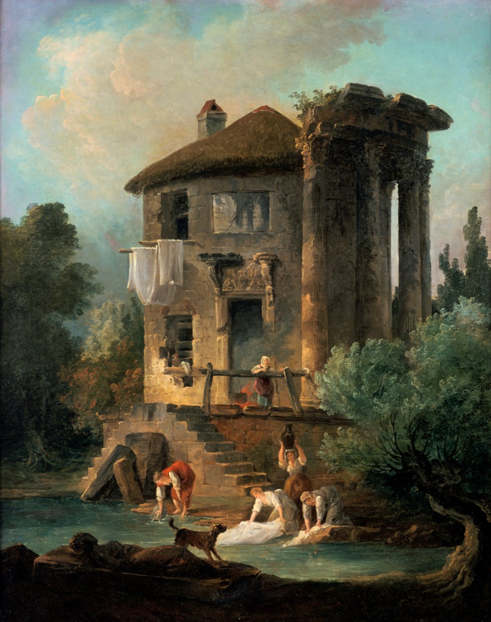 Vesta-tempelet i Tivoli, Roma, 1831 av Lancelot Théodore Turpin de Crissé de Crissé