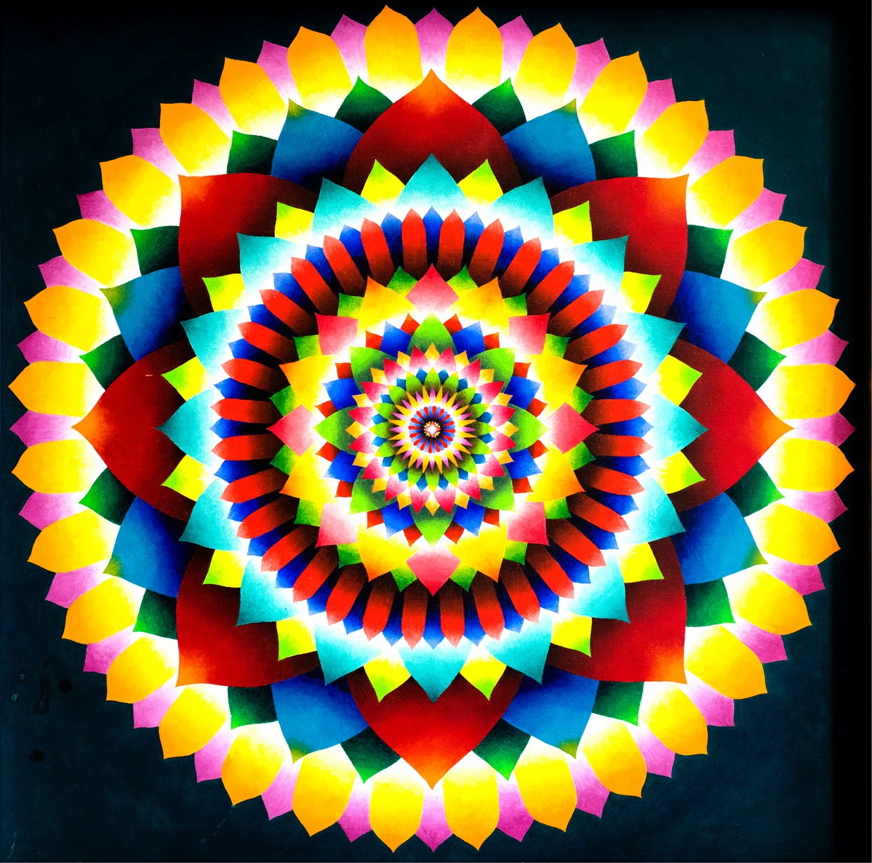 Psykedelisk mandala, 1969 av Larry Smart