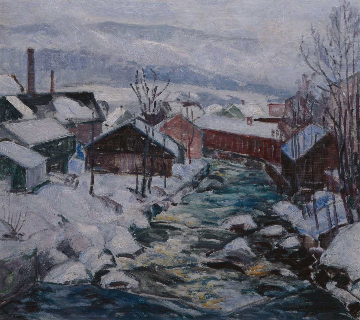 Vinter på Mesna, Lillehammer av Lars Jorde