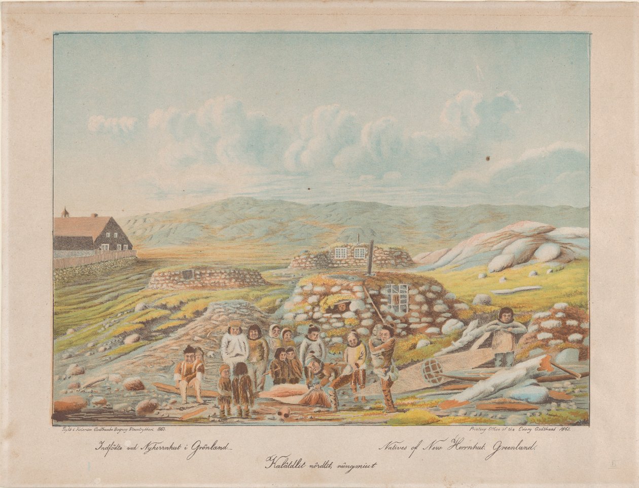 Innfødte fra New Herrnhut, Grønland, av Lars Møller