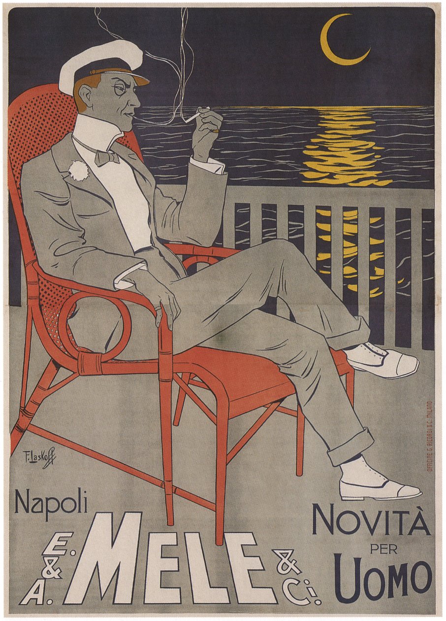 E. & A. Mele Ci., Napoli. Den nye mannen, 1900 av Laskowski