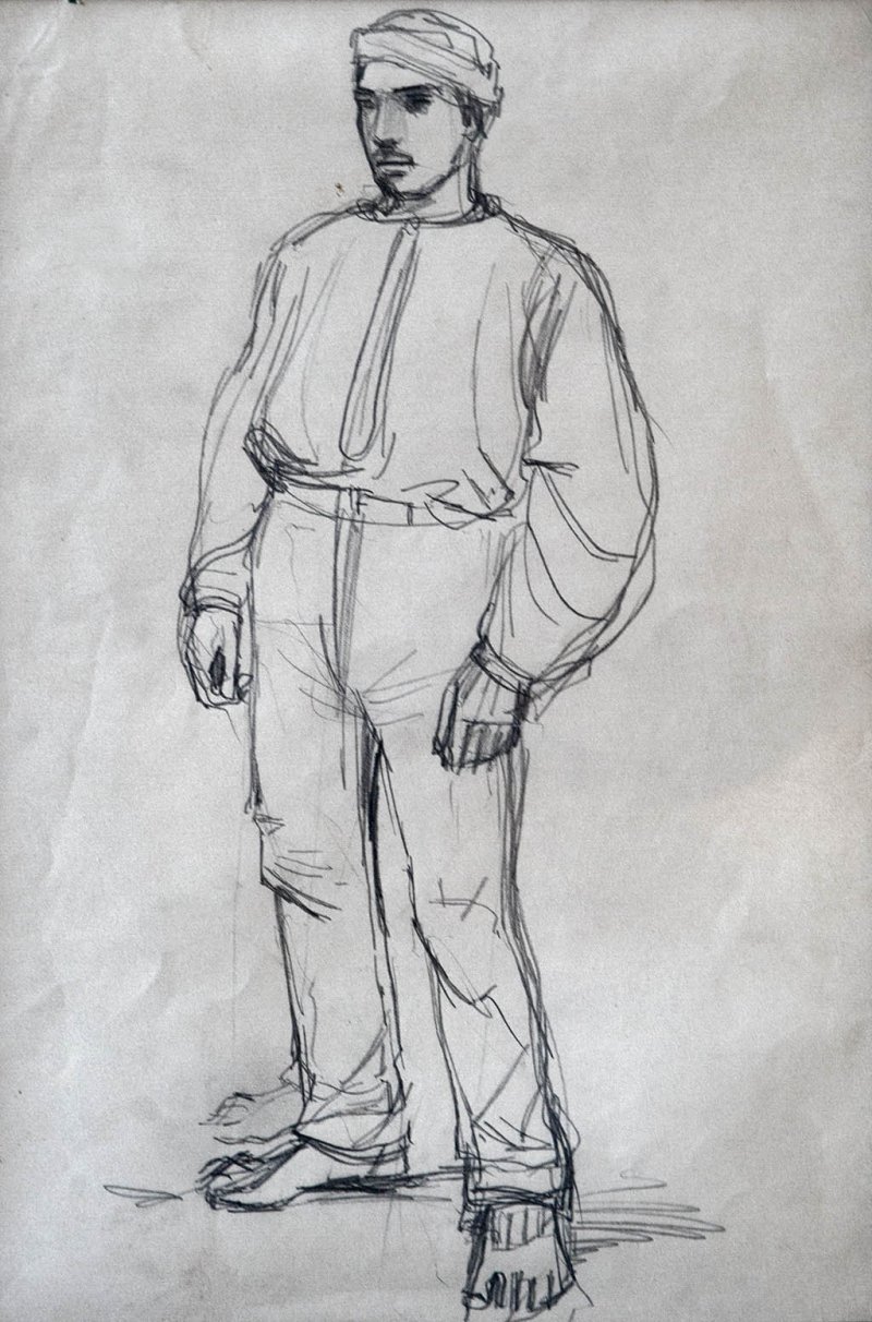 Paraszt fiu English: Peasant Boy av Laszlo Mednyanszky