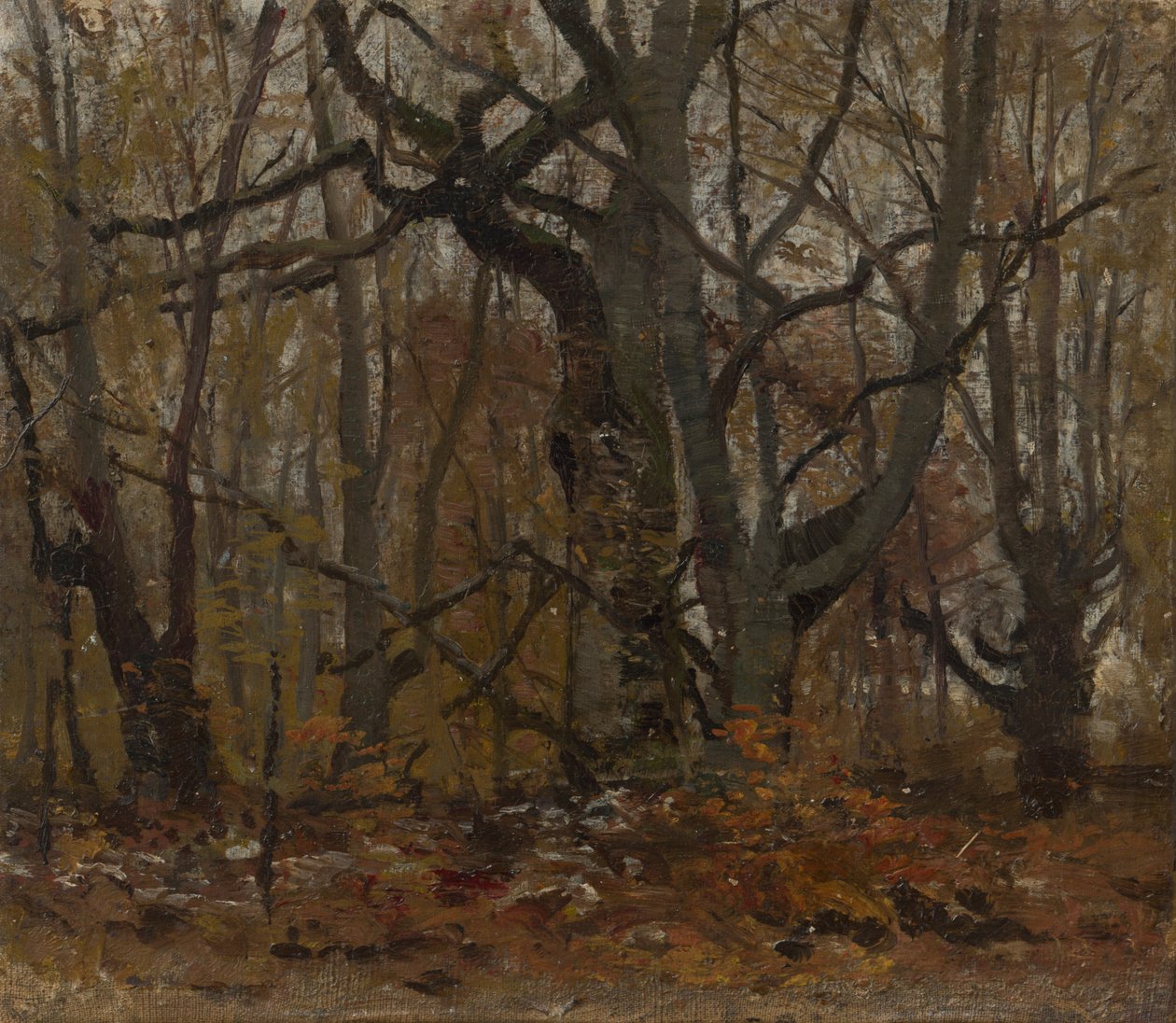 Høstskogen av Laszlo Mednyanszky