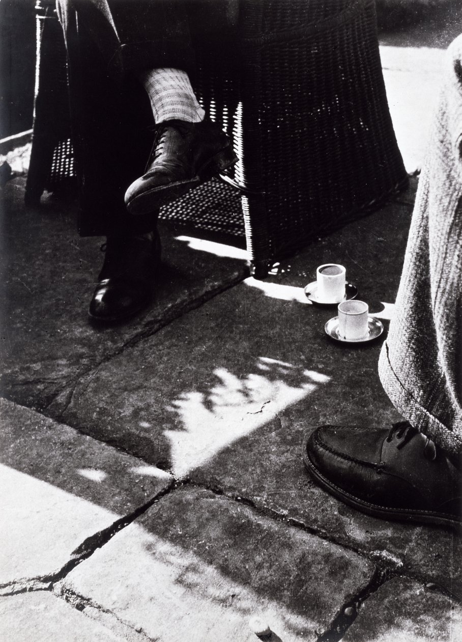At Coffee (vintage gelatin sølv fotografi) av Laszlo Moholy Nagy