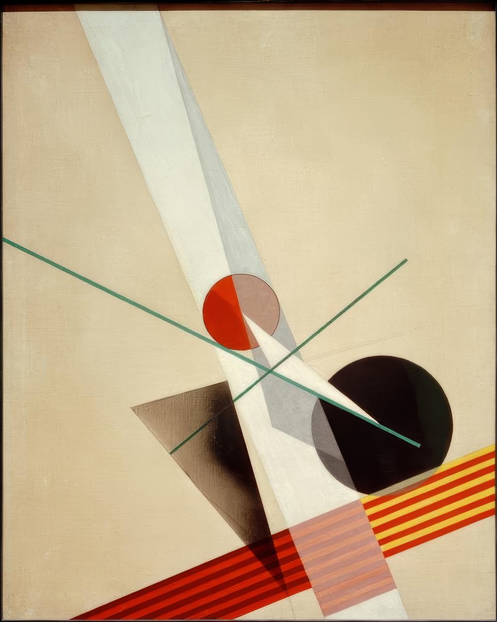 Sammensetning A XXI. av Laszlo Moholy Nagy