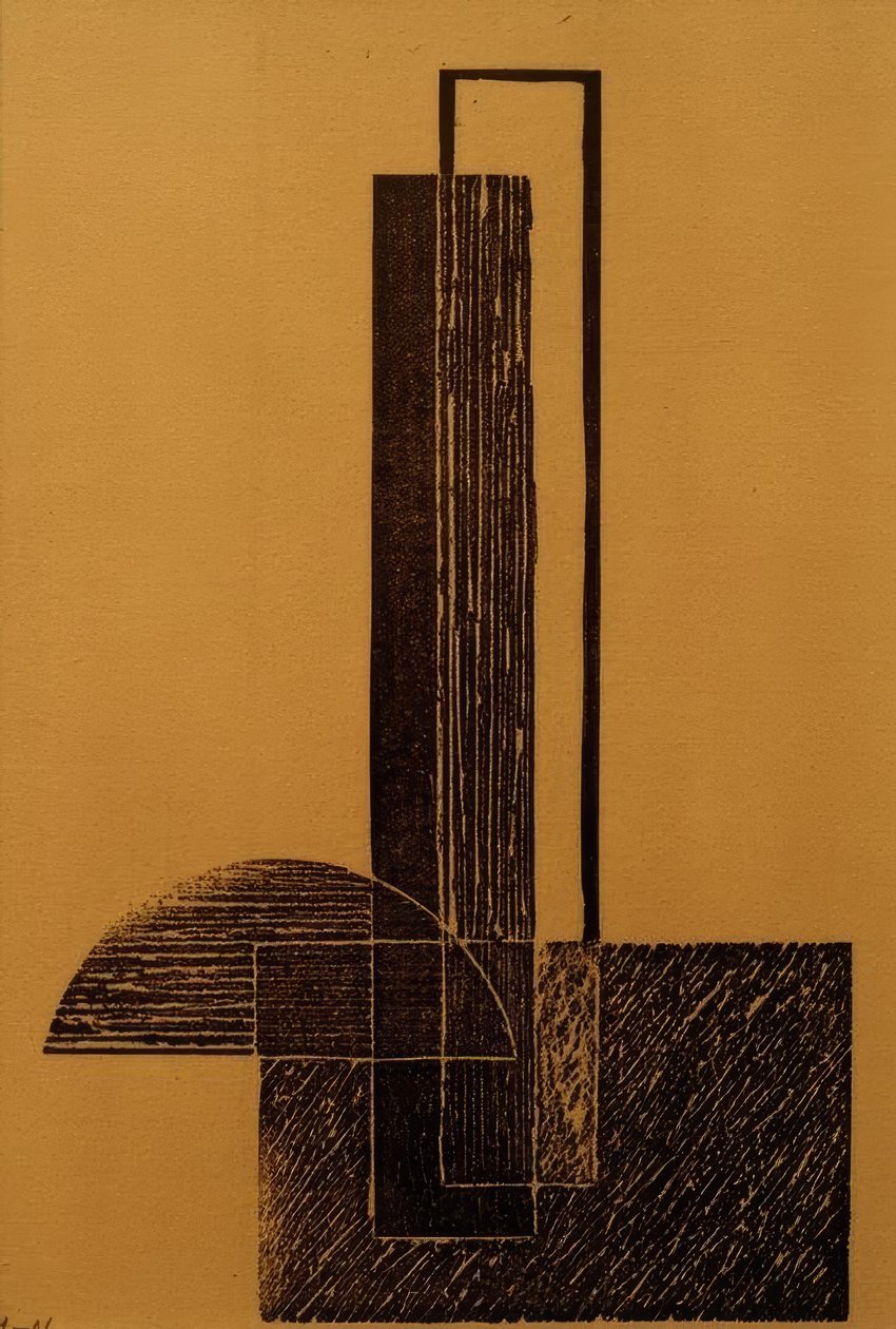 Uten tittel (konstruktivistisk komposisjon) av Laszlo Moholy Nagy