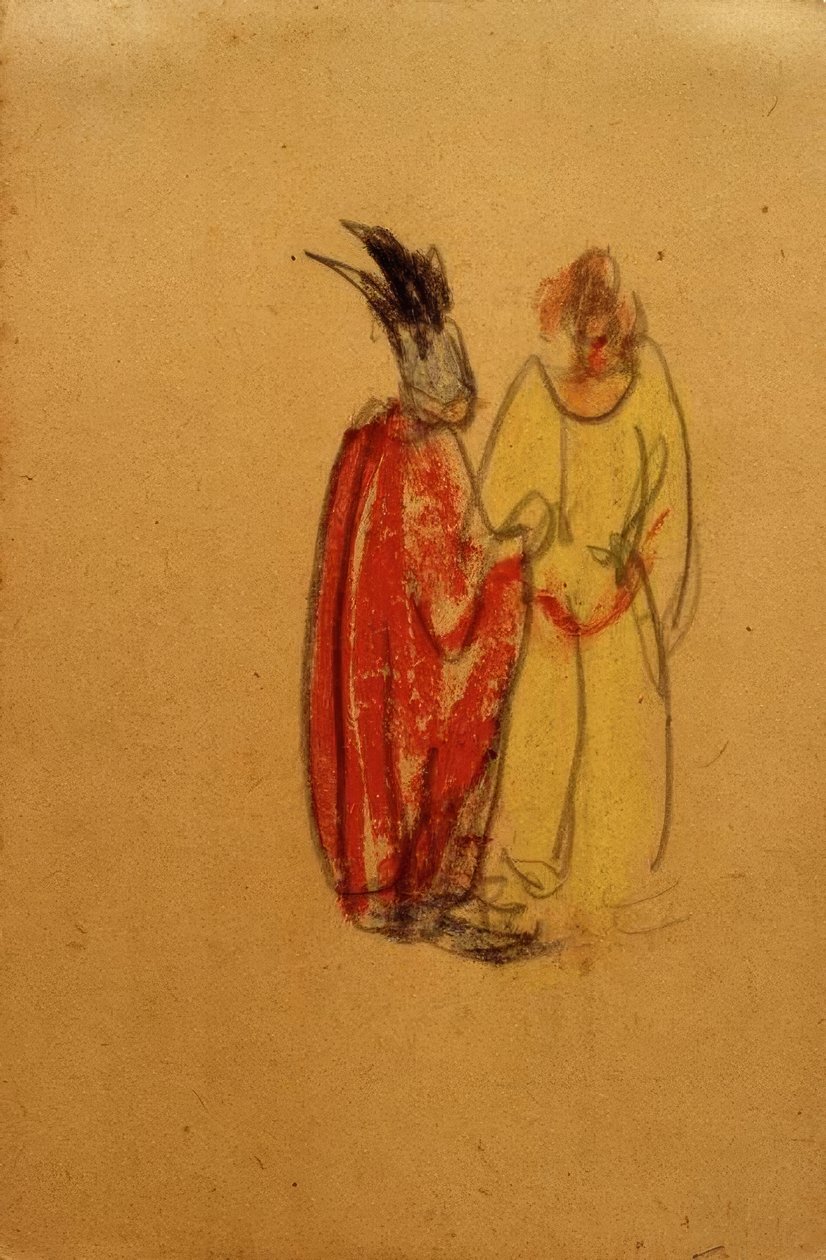 Uten tittel (Ortrúd og Elsa von Brabant i tvist) av Laszlo Moholy Nagy