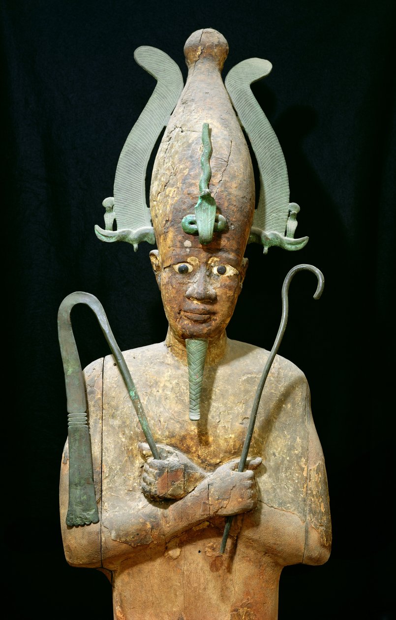 Statue av Osiris-kulten (malt tre) av Late Period Egyptian