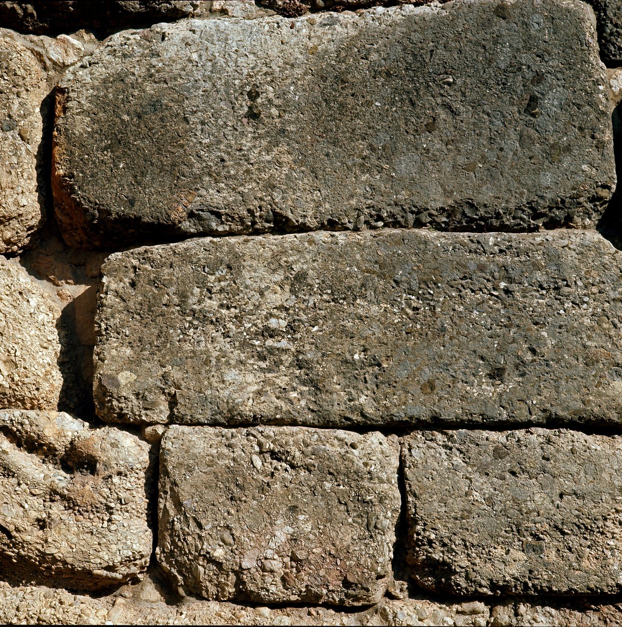 Murer nær Lions Gate: stedet for den gamle byen Mykenes, på Peloponnes (1500-1100 f.Kr.) Hellas av Late Helladic Period Mycenaean