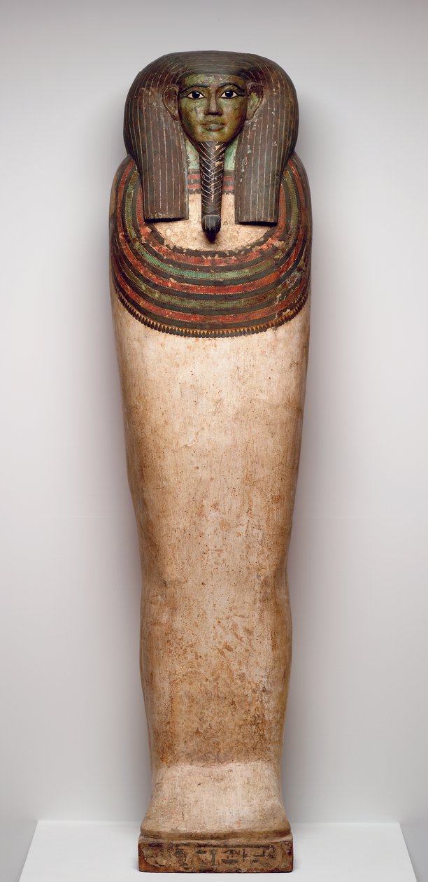 Kiste av Horankh, ca. 700 f.Kr. (tre, gesso, maling, obsidian, kalsitt og bronse) av Late Period Egyptian