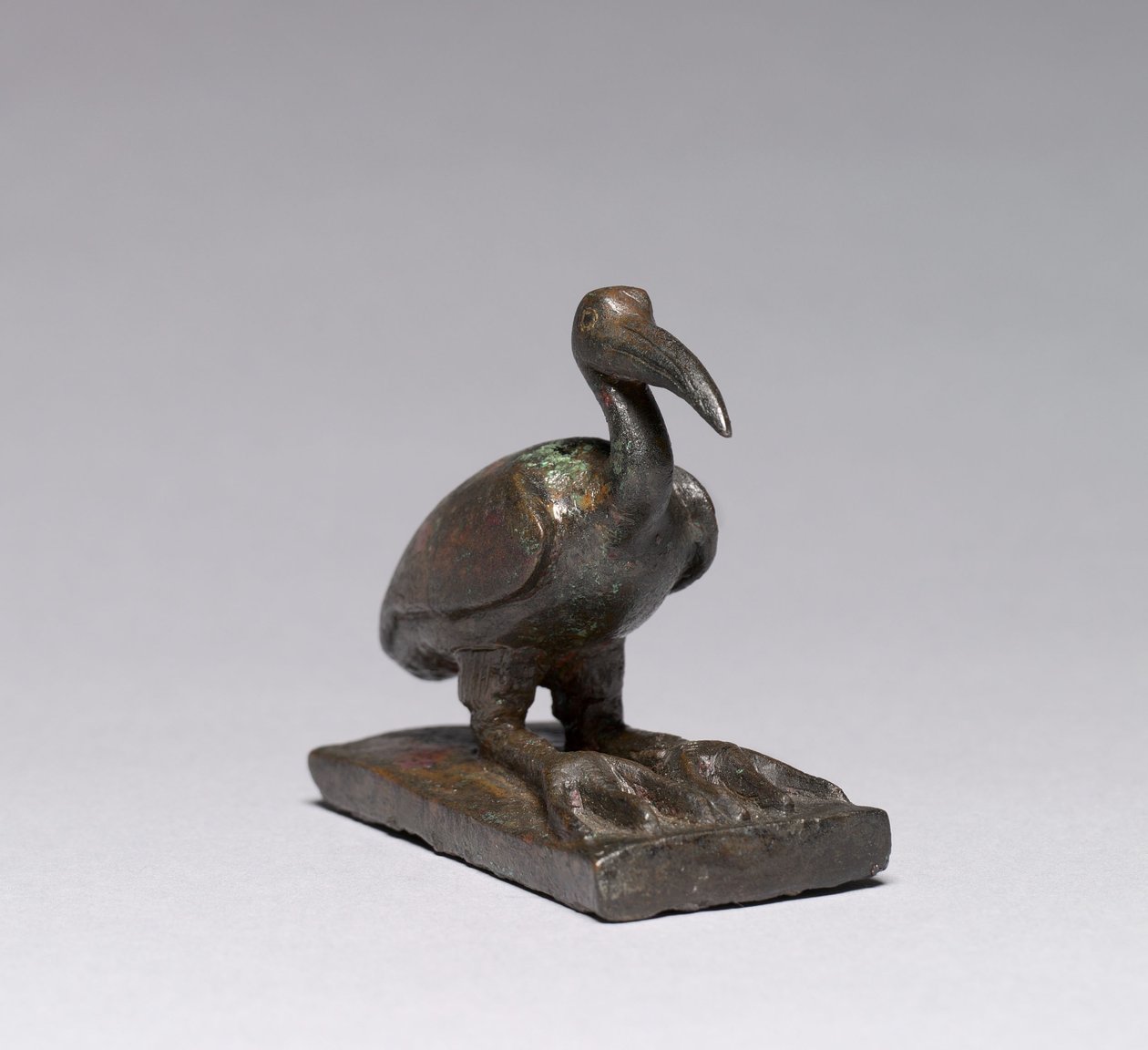 Ibis, 664-30 f.Kr. (bronse, solid støpt, med gullrike innlegg) av Late Period Egyptian