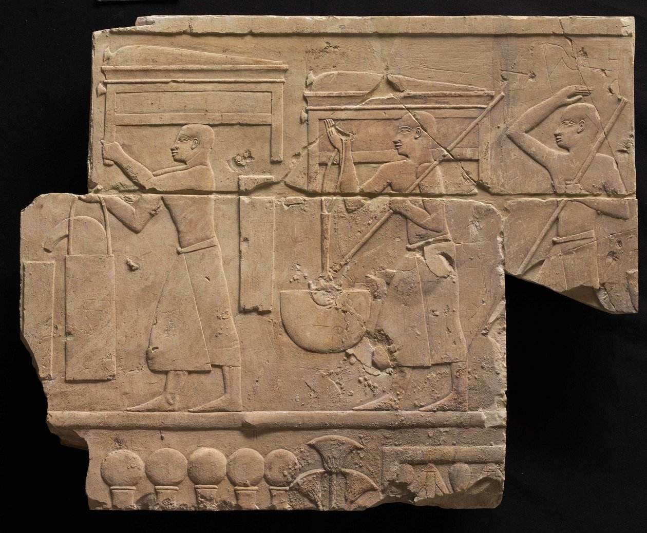 Utstyr for menn som bærer graver, 667-647 f.Kr av Late Period Egyptian