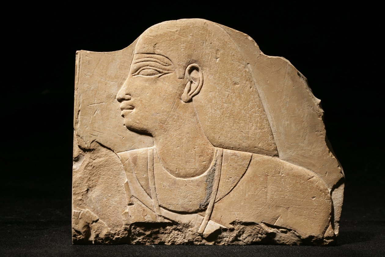 Mentu-em-hat, sent 25. dynasti-tidlig 26. dynasti, ca. 660-650 f.Kr. (kalkstein) av Late Period Egyptian