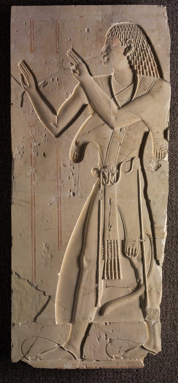 Mentuemhat in Ecclesiastical Dress, ca. 667-647 f.Kr av Late Period Egyptian