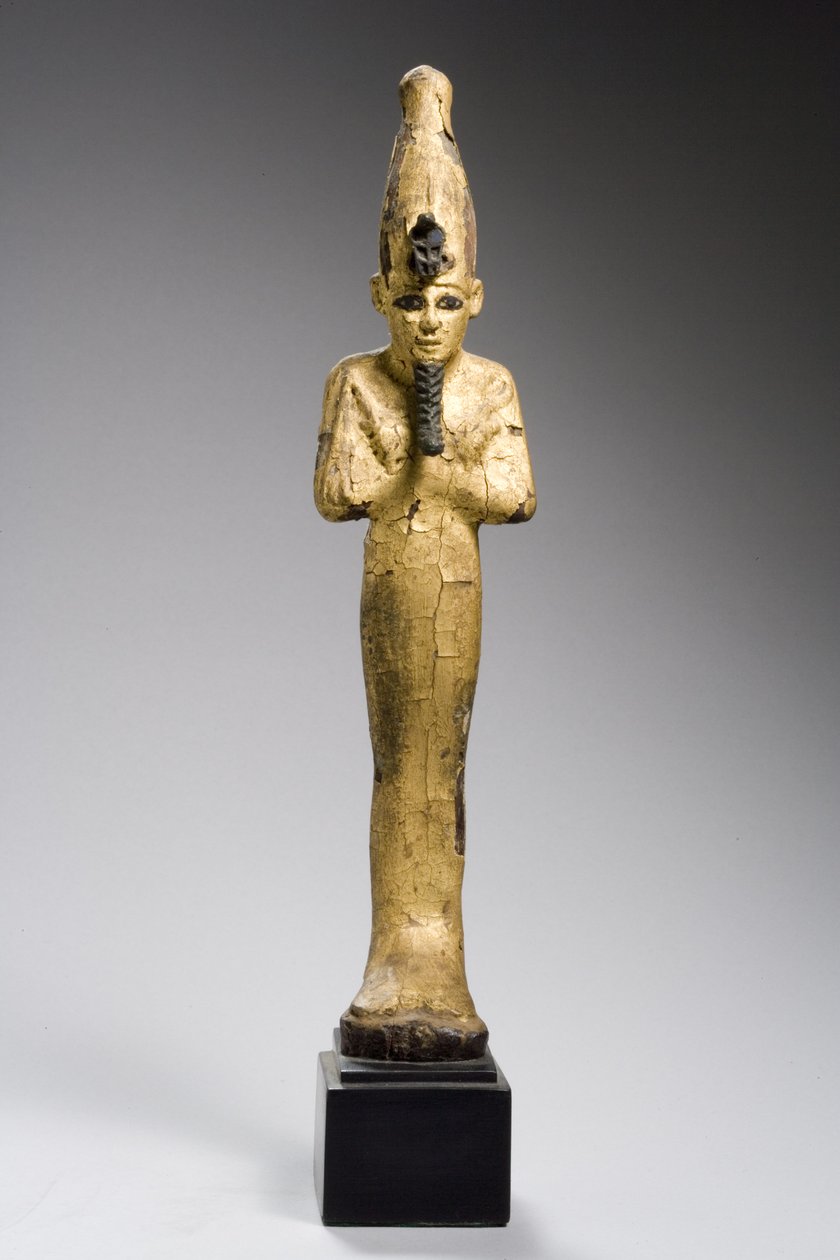 Osiris, sen dynastisk periode, 664-332 f.Kr. (forgylt tre med bronseinnlegg) av Late Period Egyptian