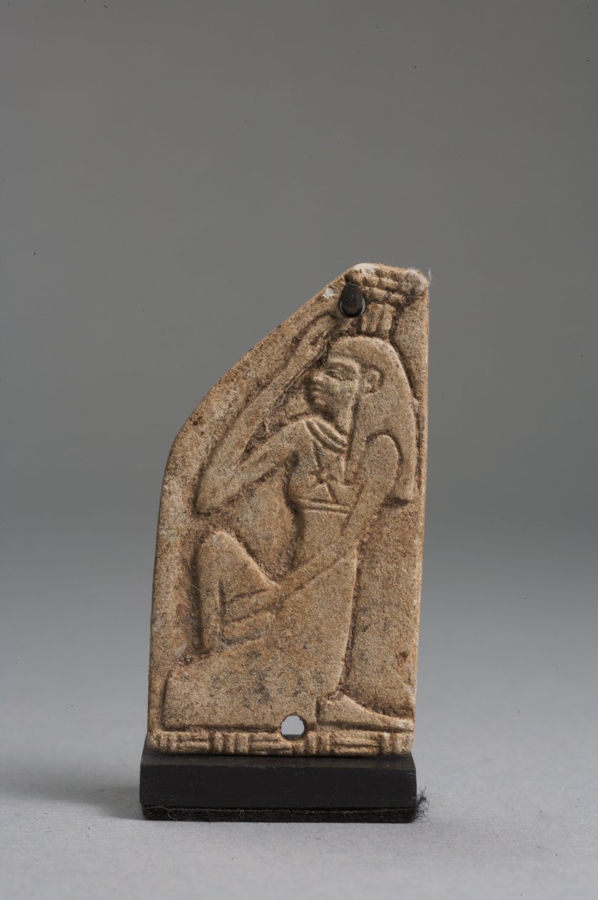 Plakett av Nephthys (fajanse) (se også 325655, 325657 og 325658) av Late Period Egyptian