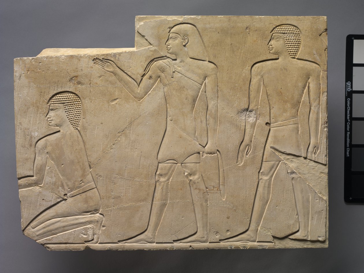 Prester som utfører begravelsesritualer, ca. 667-647 f.Kr av Late Period Egyptian