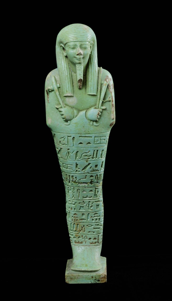 Shabti-figur (fajanse) av Late Period Egyptian