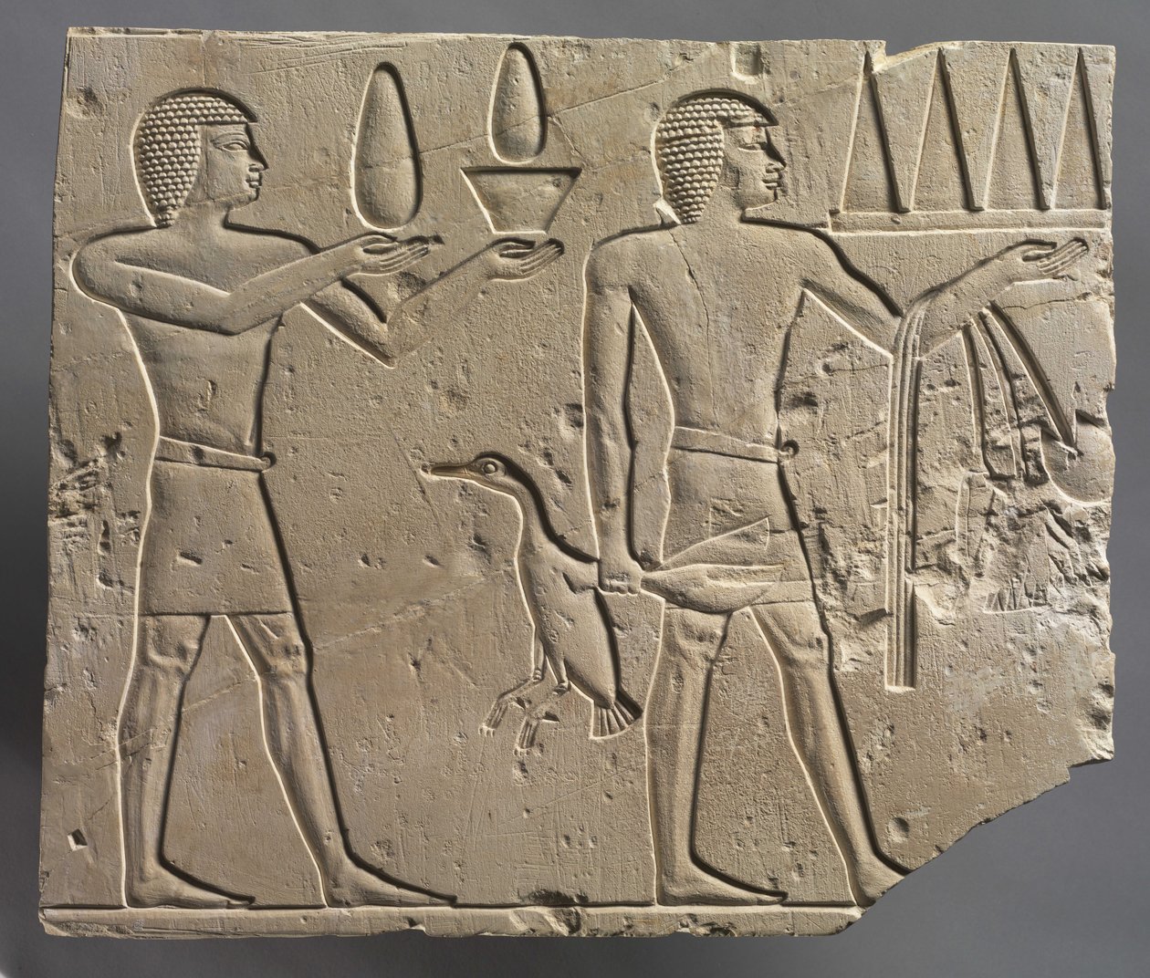 To offerbærere, ca. 667-647 f.Kr av Late Period Egyptian