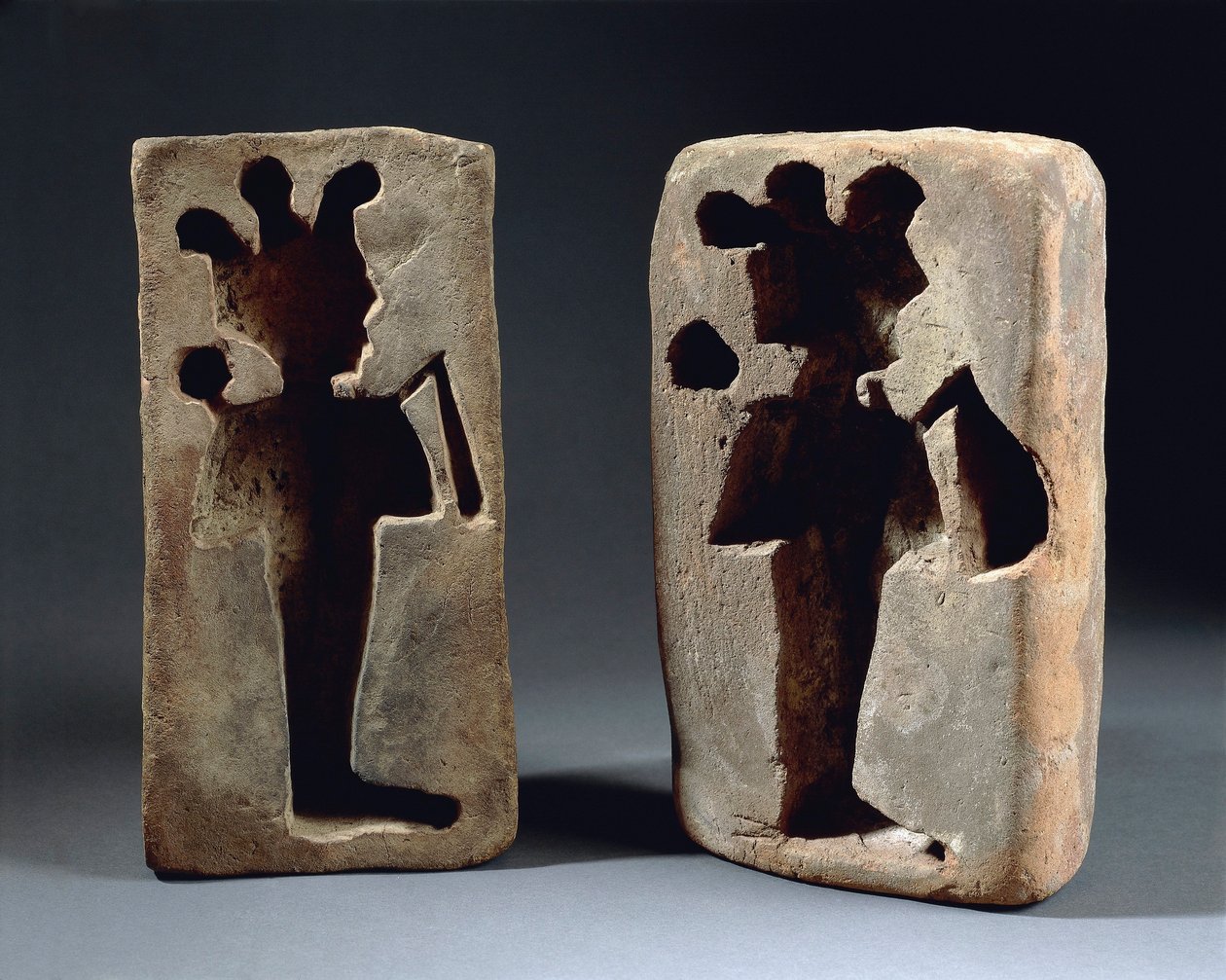 To former av Osiris-figur, fra Abydos av Late Period Egyptian