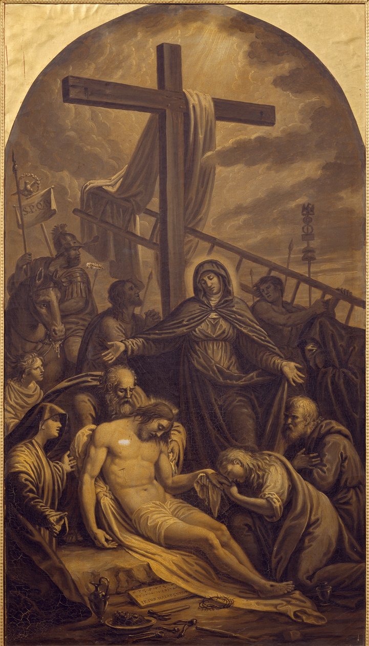 The Deposition of Christ, av Lattanzio Querena (1768-1853). av Lattanzio Querena