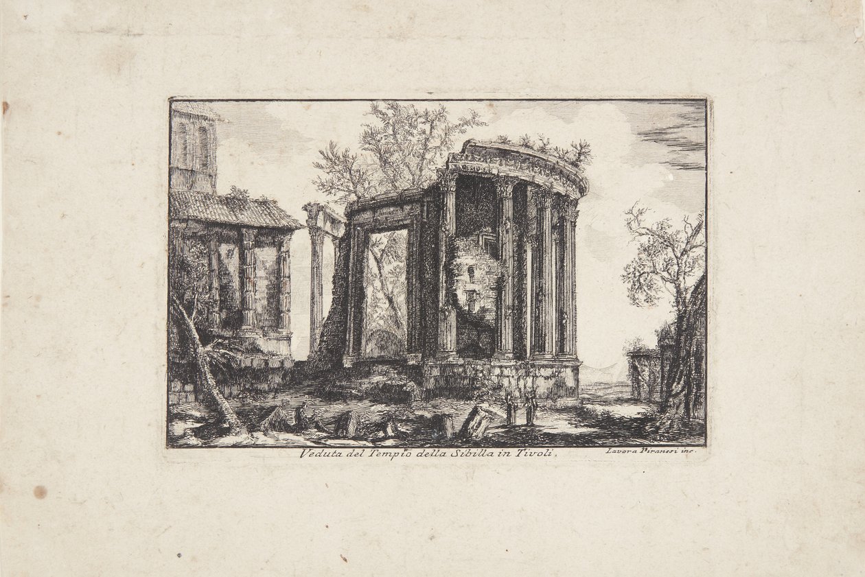 Sibylla-tempelet i Tivoli av Laura Piranesi