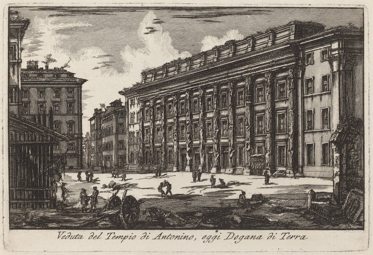 Hadrianeum av Laura Piranesi after Giovanni Battista Piranesi