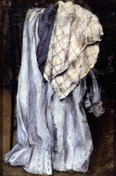 Studie av draperi (panel) av Laura Theresa  Alma-Tadema
