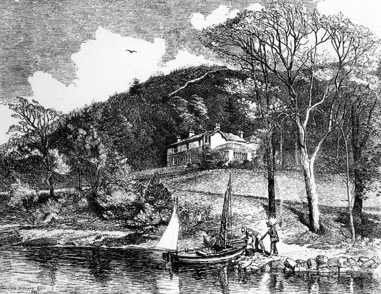 Mr Ruskins hjem, Brantwood, 1881 av Laurence J. Hilliard