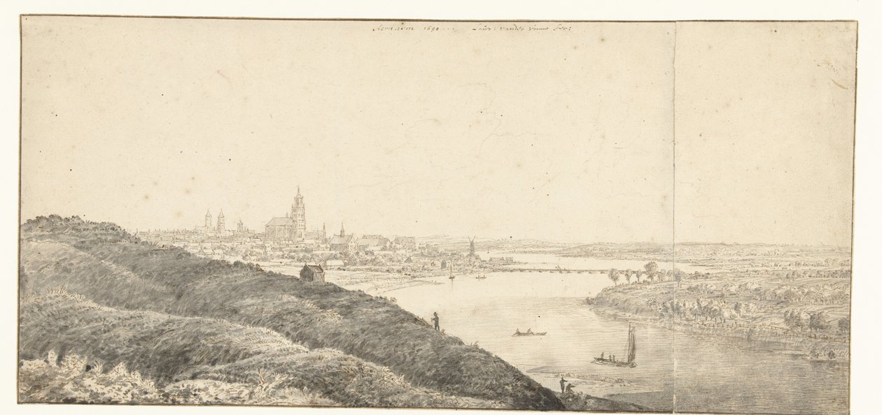 Utsikt over Arnhem av Laurens Vincentsz. van der Vinne