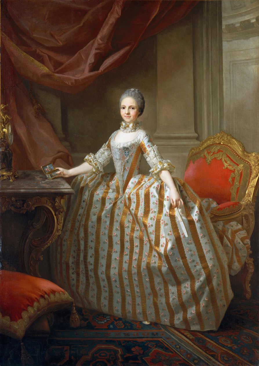 Portrett av prinsesse Maria Luisa av Parma, senere dronning av Spania av Laurent Pecheux