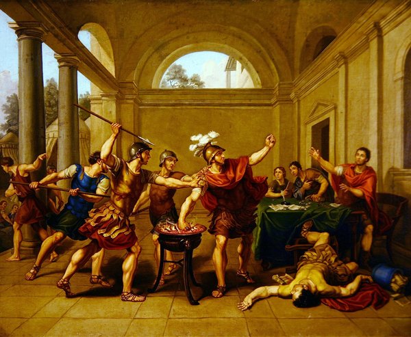 Mucius Scaevola, før 1802 av Laurent Pecheux