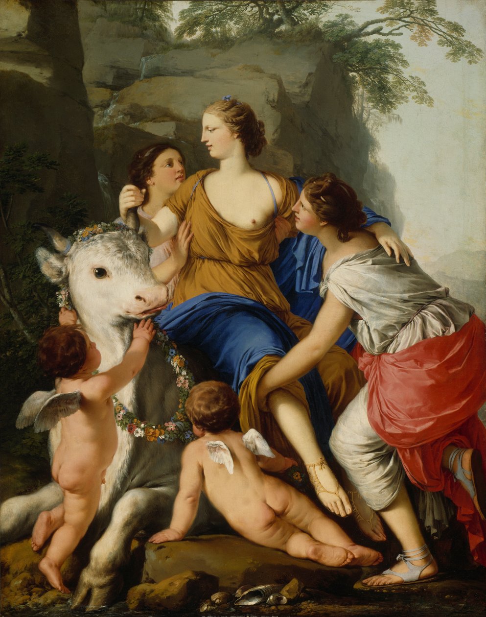 Voldtekten av Europa, 1644 av Laurent de la Hyre