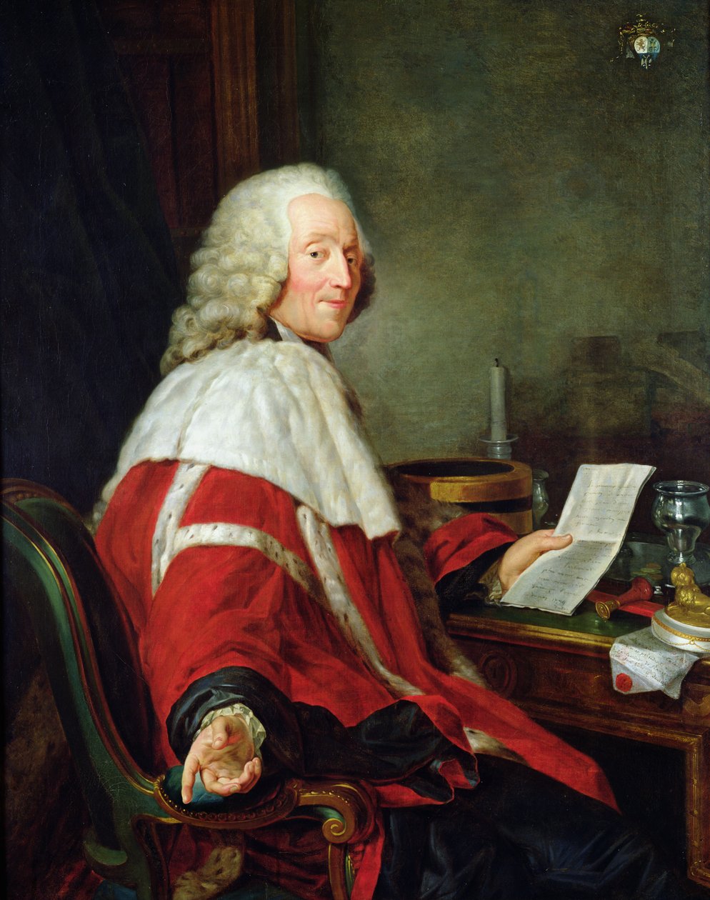 Monsieur de Calonne, første president for parlamentet i Flandern i Douai, 1790 av Laurent Dabos