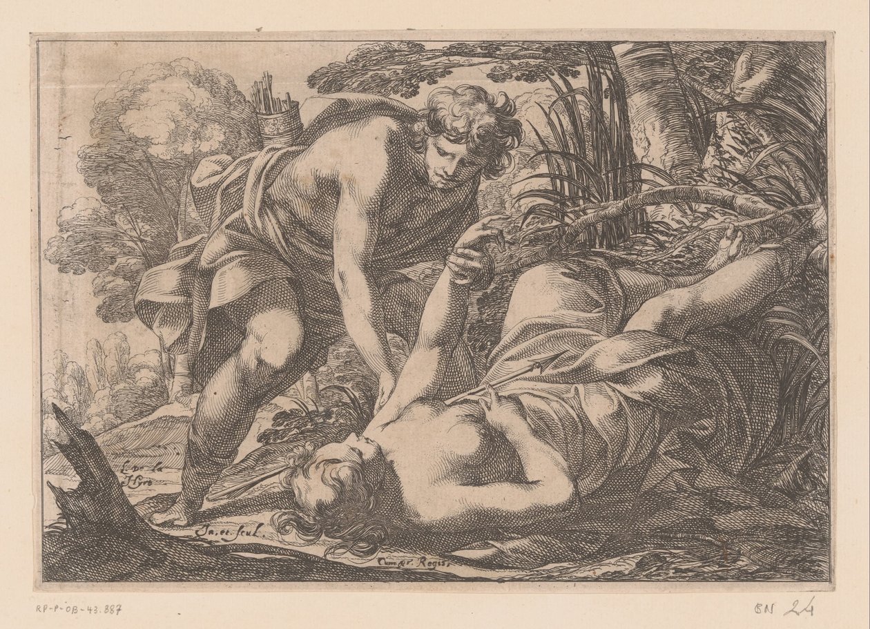 Apollo og Clytia av Laurent de La Hire