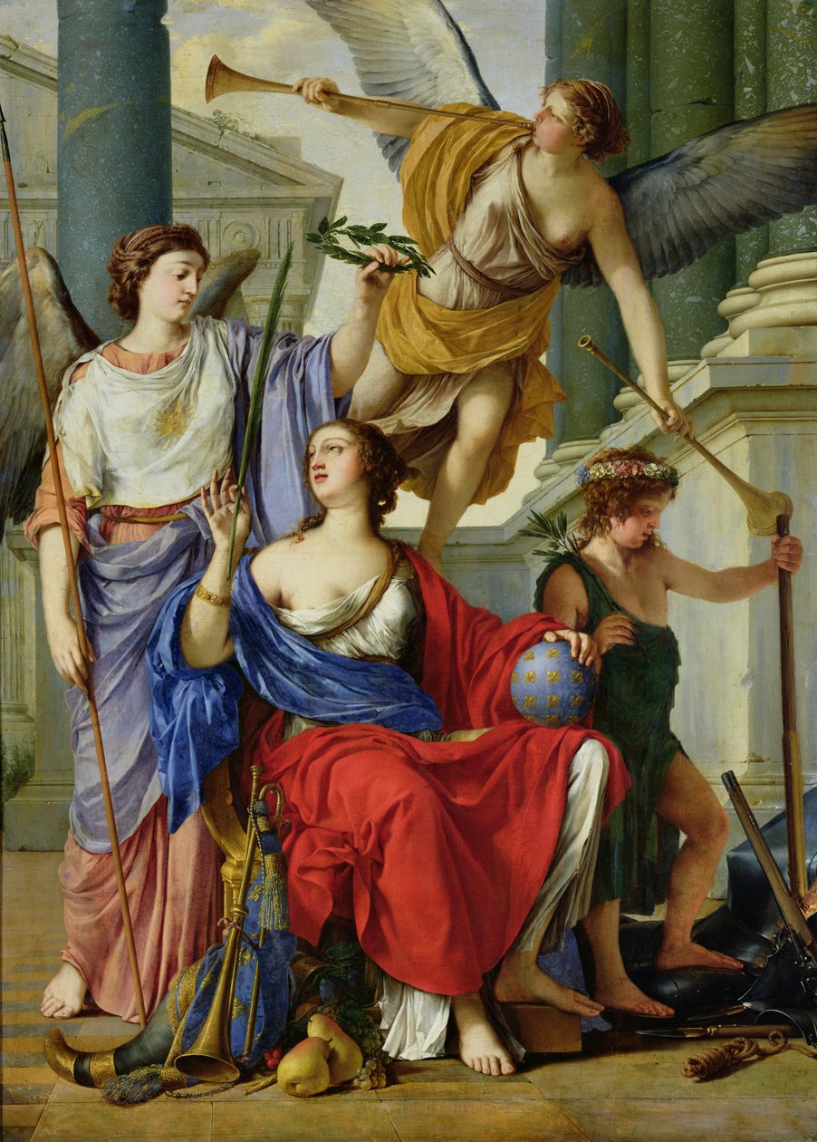 Allegori om regenten til Anne av Østerrike (1601-66) 1648 av Laurent de la Hyre
