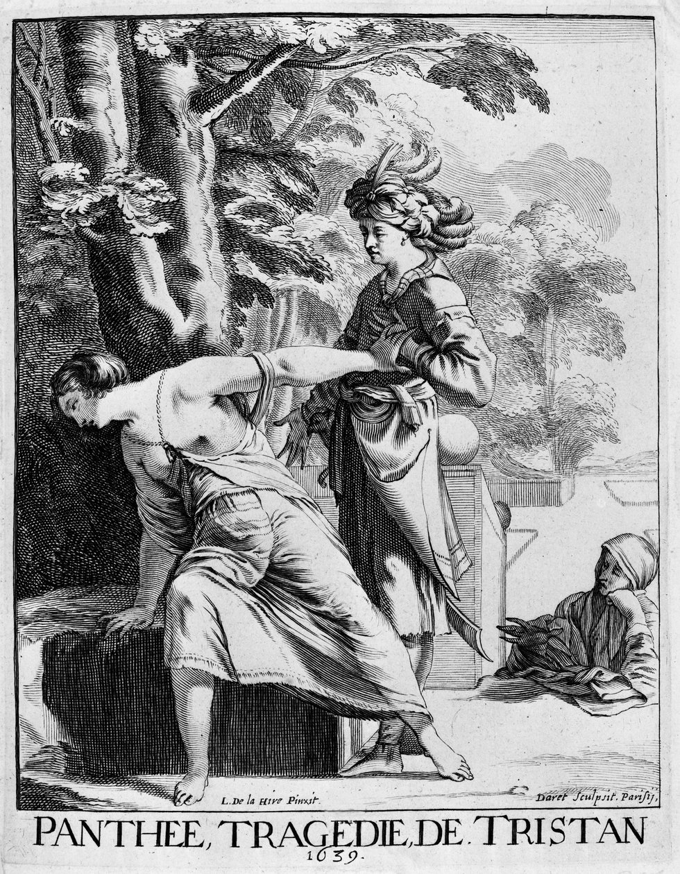 Araspe declaring his passion to Panthee - Panthee, tragedie by Francois l
