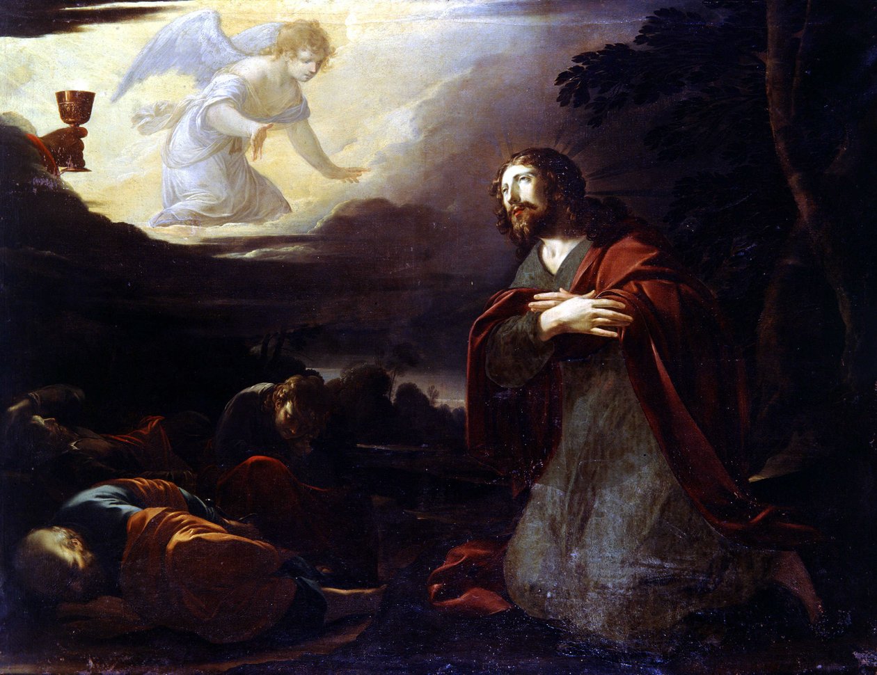 Kristus i olivenhagen - av Laurent de La Hyre (eller La Hire av Laurent de La Hire or La Hyre