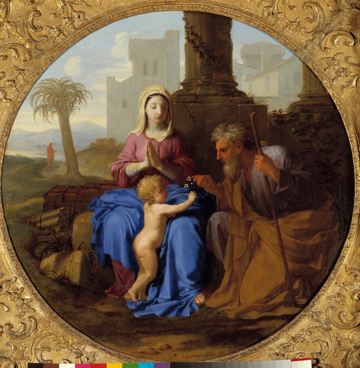 Jomfru og barn med Saint Joseph-maleri av Laurent de La Hyre (1606-1656) av Laurent de la Hyre